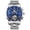 Sliver,Blue, variant on OLEVS Watch for Men Automatic Skeleton Tourbillon Mechanical Self Winding Business Luxury Dual Calendar Stainless Steel Luminous Waterproof Man Wrist Watches Blue Dial