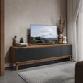 thumbnail image 1 of Mueble TV 75" Kappesberg 180cm con 3 Puertas Canela/Negro, 1 of 10