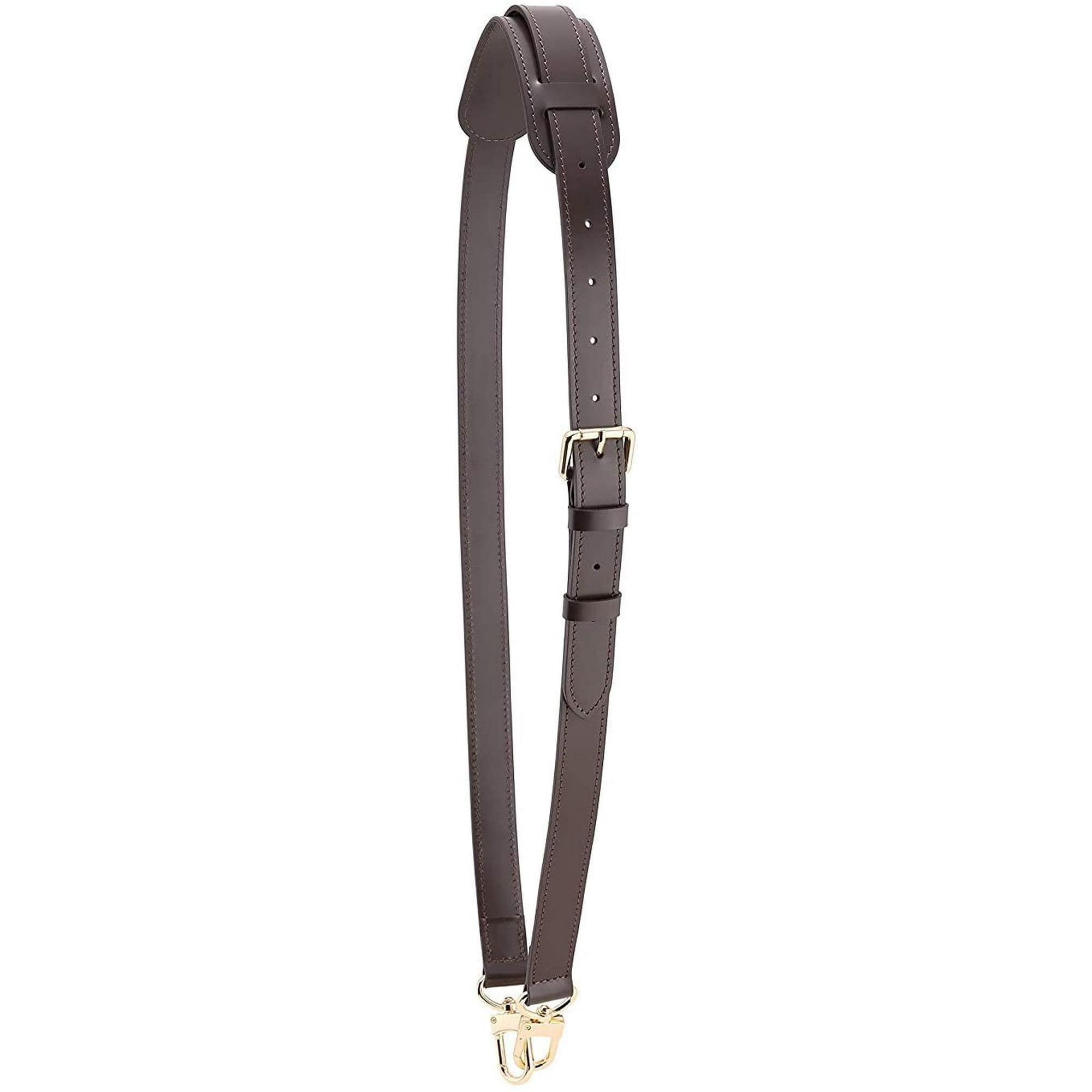 Htaiguo Vachetta Leather Adjustable Crossbody Strap For Strap Leather Crossbody Straps For Purses Replacement Lv Purse Straps -(41-50 Inches)-Black-Go