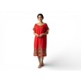 thumbnail image 1 of Chemin de Moda Robe Midi Ample à Imprimé Bordure pour Femme, Robe d'Été Décontractée, 1 of 1