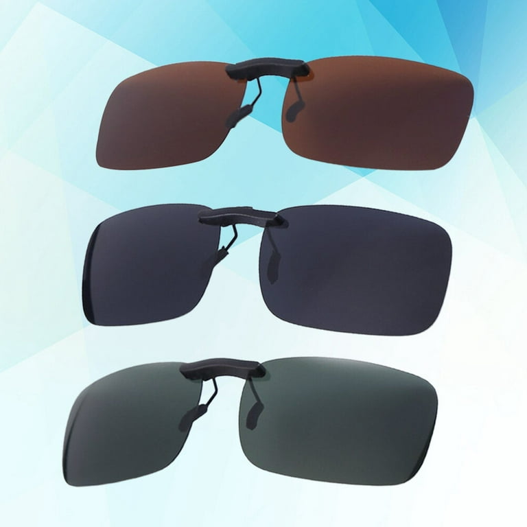 OUNONA Clip Sunglassesglasses Ondrivingmyopia Nightglare Anti