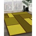 thumbnail image 3 of Ahgly Tapis Rond Lavable en Machine Intérieur Transitionnel Brun Bronze Foncé, 8 Pieds Rond, 3 of 7
