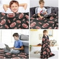 thumbnail image 6 of Personalized Soccer Blanket with Name, Custom Name Throw Blankets Soft Football Sports Red Bed Blankets Customized Name Gifts for Kids Teens Adults Toddler Boys Girls Player Teams, 6 of 6