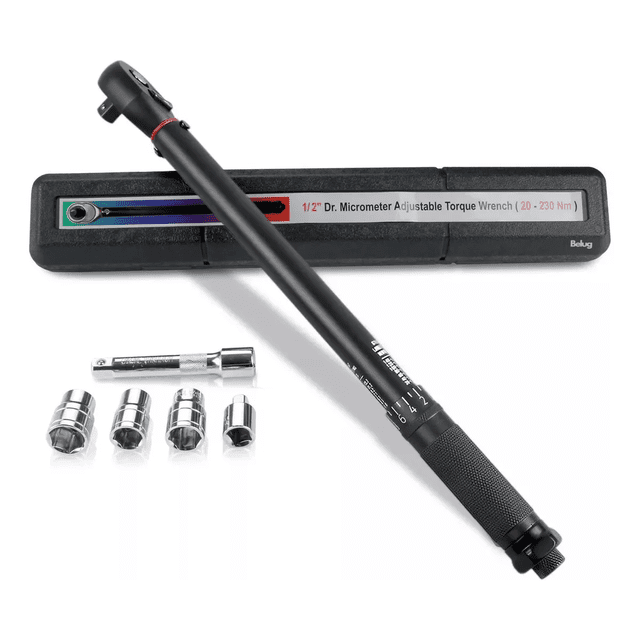 Llave Dinamométrica Para Neumáticos De Coche 1/2'',28-210 Nm Belug, Negro