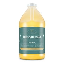 Whole Naturals EWG Verified & Certified Palm Oil Free, Castile Liquid Soap - 64 oz. - Unscented, Mild & Gentle Non-GMO & Vegan - Formulated with Carrier Organic Oils