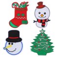 thumbnail image 4 of Embroidery Cloth Stickers, Christmas Patches, Ironing Patch,  Beautiful Cute For Jackets Clothes, 4 of 8