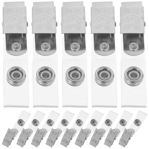 STRANDCHIC 40PCS Badge Lanyard Clips for Event Staff, Badge Holders, ID Card Accessories