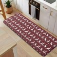thumbnail image 5 of Red Christmas Deer Pattern Kitchen Rug Mat,Kitchen Runner Rugs Non Skid Washable,Decorative Kitchen Floor Mats for Kitchen,Sink,Laundry,17"x47.2", 5 of 7