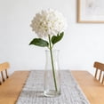 thumbnail image 4 of 18.5 inch Lifelike Artificial Hydrangea Large Real Touch Flowers Artificial Flowers Dry Flowers Outdoor Wedding Christmas Office Family Party Living Room Table Decoration （White）, 4 of 6