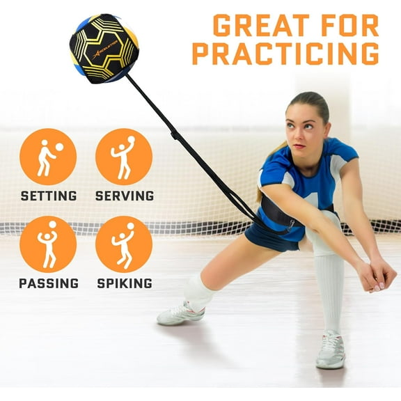 Volleyball Trainer 4-in-1 Rebounder Set for Serving, Spiking, Setting & Passing - Portable Training Equipment for All Skill Levels