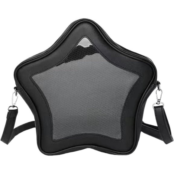 SPEKSEE Star Shape Ita Bag Pins Display Crossbody Bag PU Leather Backpack Y2k Aesthetic Cute Handbag