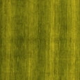 thumbnail image 1 of Ahgly Company Machine Washable Indoor Square Abstract Yellow Modern Area Rugs, 4' Square, 1 of 4