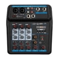 thumbnail image 1 of Mini 6 4 Channel Professional Portable Mixer Sound Mixing Console Computer Input 48v Power Number Live DJ Broadcast Record Audio ,Reduced Noise, 1 of 7
