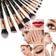 thumbnail image 4 of Juego de 10 pinceles de maquillaje para polvos, sombras de ojos y pestañas, de mármol Glamour, 4 of 5