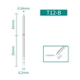 thumbnail image 1 of T12 Soldering Iron Tips Soldering Station Electric Soldering Iron K B2 Bc1 2 D16, 1 of 5