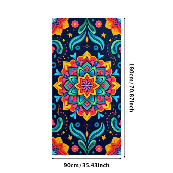 LUUFILx Colorful Mandala Tapestry Background Backdrop Bohemian Wall Banner Decoration for Festival Decor Home Yoga Party Meditation Art Curtain Wall Hanging