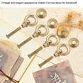 thumbnail image 4 of Cabinet Pull Drawer Pull 4pcs/pack Mini Simple Vintage Pull Rings Cosmetic Case Jewelry Box Attachment Handle Brass, 4 of 8