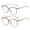 2 Pcs Transparent gray+transparent brown, variant on beister Blue Light Blocking Glasses for Computer & Screen Use - Lightweight Anti-Eye Strain Glasses for Woman & Men