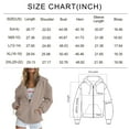 thumbnail image 3 of SUNBS Drawstring Zip Up Hoodies for Women Fall Cute Jacket Oversized Casual Sweatshirts with Pocket, 3 of 7