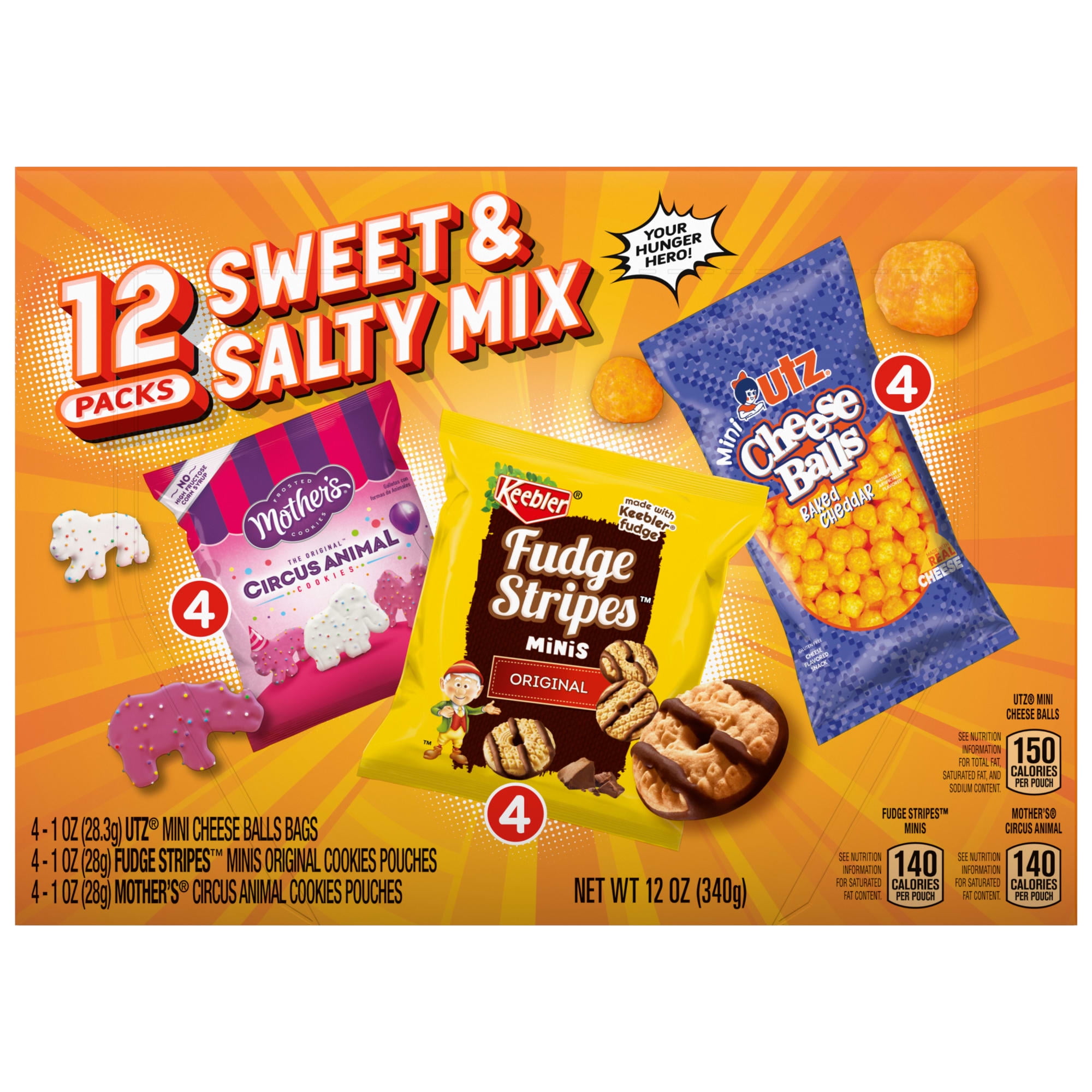 Keebler Sweet & Salty Variety Snacks Packs 12ct