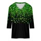 thumbnail image 5 of TaTaai Women's Irish Festival Top V-Neck 3/4 Sleeve Loose Fit T-Shirt St. Patrick's Day Print Casual Spring Holiday Celebration Blouse Gift, 5 of 5