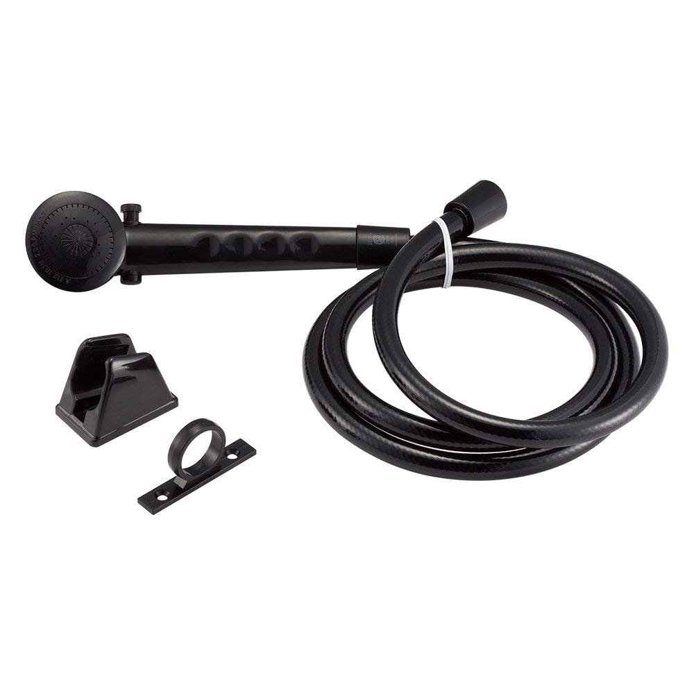 Dura Faucet RV Shower Head & Hose Black