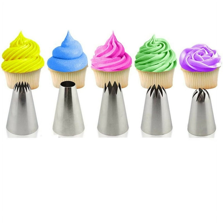 7PCS Pastry Icing Pen Cake Tools Reusable Piping Bag With Nozzle Tips  Fondant Cake Cream Syringe Baking Utensils DIY Accessories
