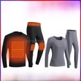 thumbnail image 2 of Traje cálido de calefacción eléctrica para pareja de invierno, ropa interior de dos piezas con calefacción de temperatura constante inteligente, pantalones con forro polar, calentador de, 2 of 5