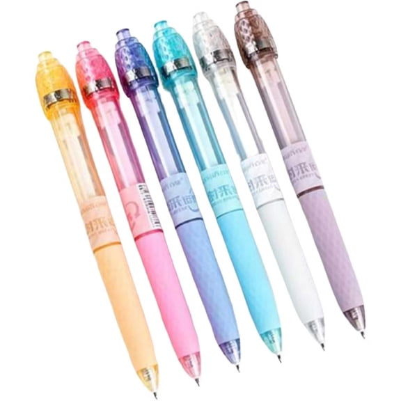 FXMLRLK 4Pcs Fidget Rotating Gel Pens, Stress Relief Pen 0.5mm Fine Point Black Ink Ballpoint Pen Rotating Gel Pens Quick Dry Fine Point Smooth Writing Ballpoint Pen for Writing Drawing Office