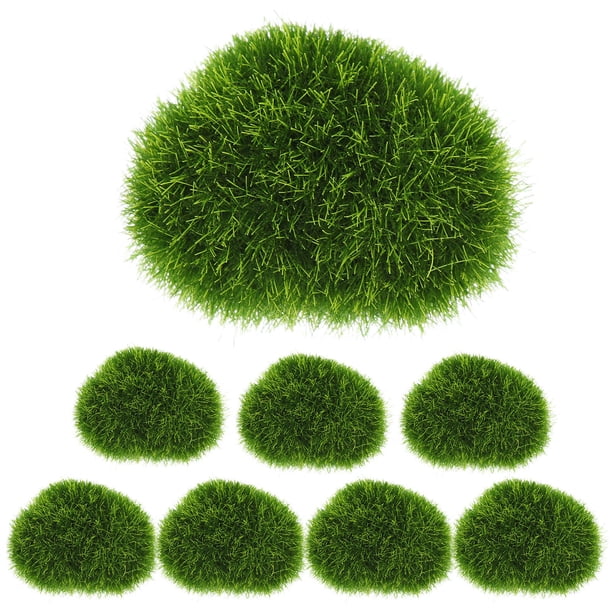 IDEANATEGRATE 8Ud Piedra Decorativa De Musgo Artificial Para Bonsái Verde Para