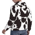 thumbnail image 6 of Honeii Cow Skin 2 Pattern Mens Hoodies Men's Loose Sleeve Sweatshirt,Pullover Hooded Sweatshirt for Men,Essentials Hoodie-3X-Large, 6 of 7