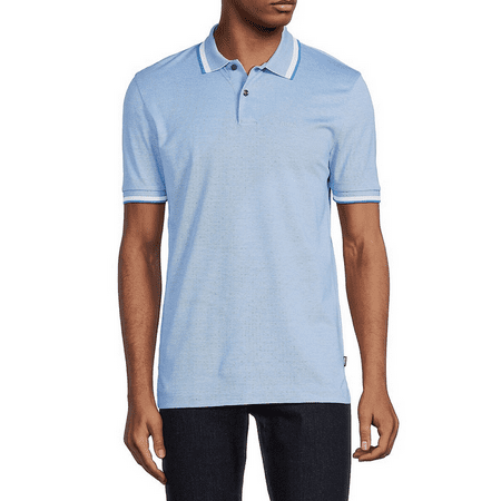 BOSS Men's Parlay Tipped Polo - Blue - Size S