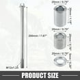 thumbnail image 4 of Unique Bargains 1 Set Front Rear Axle with Bushing and Screw Bolt M12 200mm Dirt Bike Scooter ATV Wheel Axle Silver Tone, 4 of 6