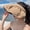 Black Vinyl Beaker [Khaki Color], variant on Korean-style black-coated sun hat with wide brim to cover the face, popular shell hat, portable, women's rollable headband sun hat