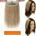 thumbnail image 4 of SEGO Thick Clip in Mini Human Hair Extensions for Women Adding Hair Volume Seamless Short Straight Clip in Human Hair Pad Hairpieces Topper for Thinning Hair, 4 of 8