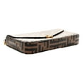 thumbnail image 4 of Fendi F is Fendi Brown Zucca Embossed Leather Envelope Wallet on Chain with Pouches NEW, 4 of 6