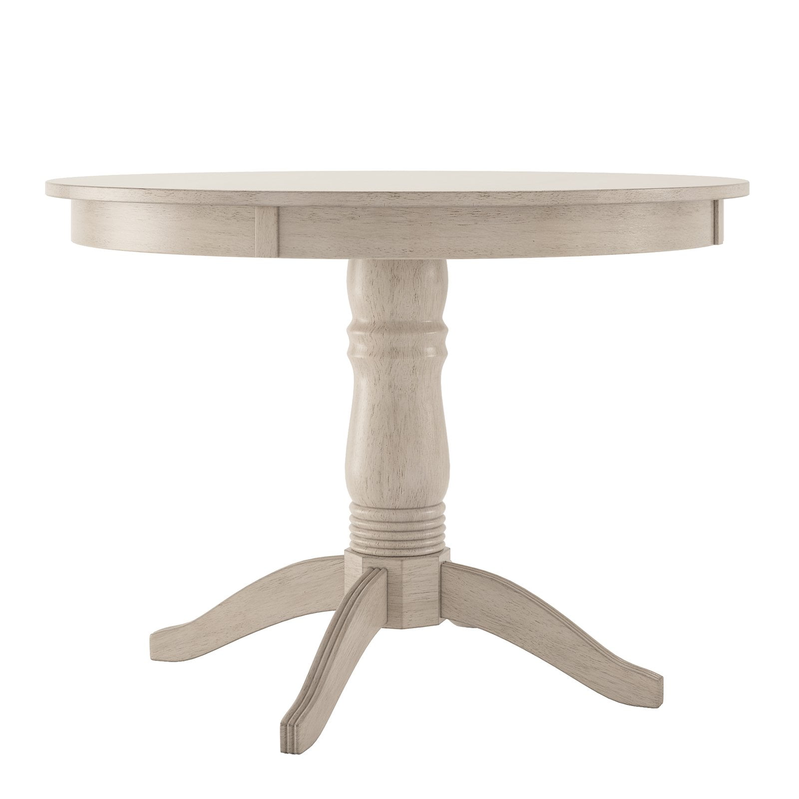 Lexington 42" Round Wood Pedestal Base Dining Table, White