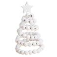 thumbnail image 2 of Tabletop Christmas Tree Decorative Mini Christmas Tree for Gifts Party Decor White Beads, 2 of 7