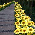 thumbnail image 3 of serony 2Pcs Outdoor Solar Sunflower Simulation Lamps 8 LED Landscape Lighting Plant Lights for Garden Lawn Patio, 3 of 8
