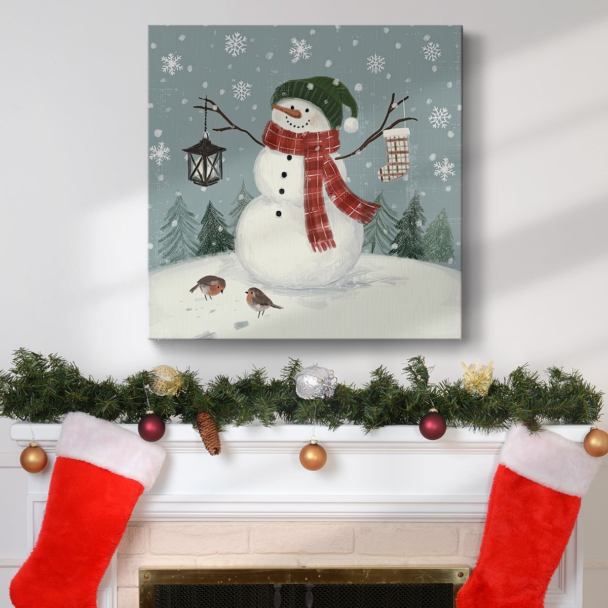 Jolly Snowman II- Gallery Wrapped Canvas