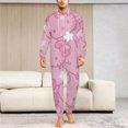 thumbnail image 2 of Hello Kitty Unisex Onesie Pajamas Zipper Jumpsuit Hooded One Piece Sleepwear for Family Mens Womens, 2 of 7
