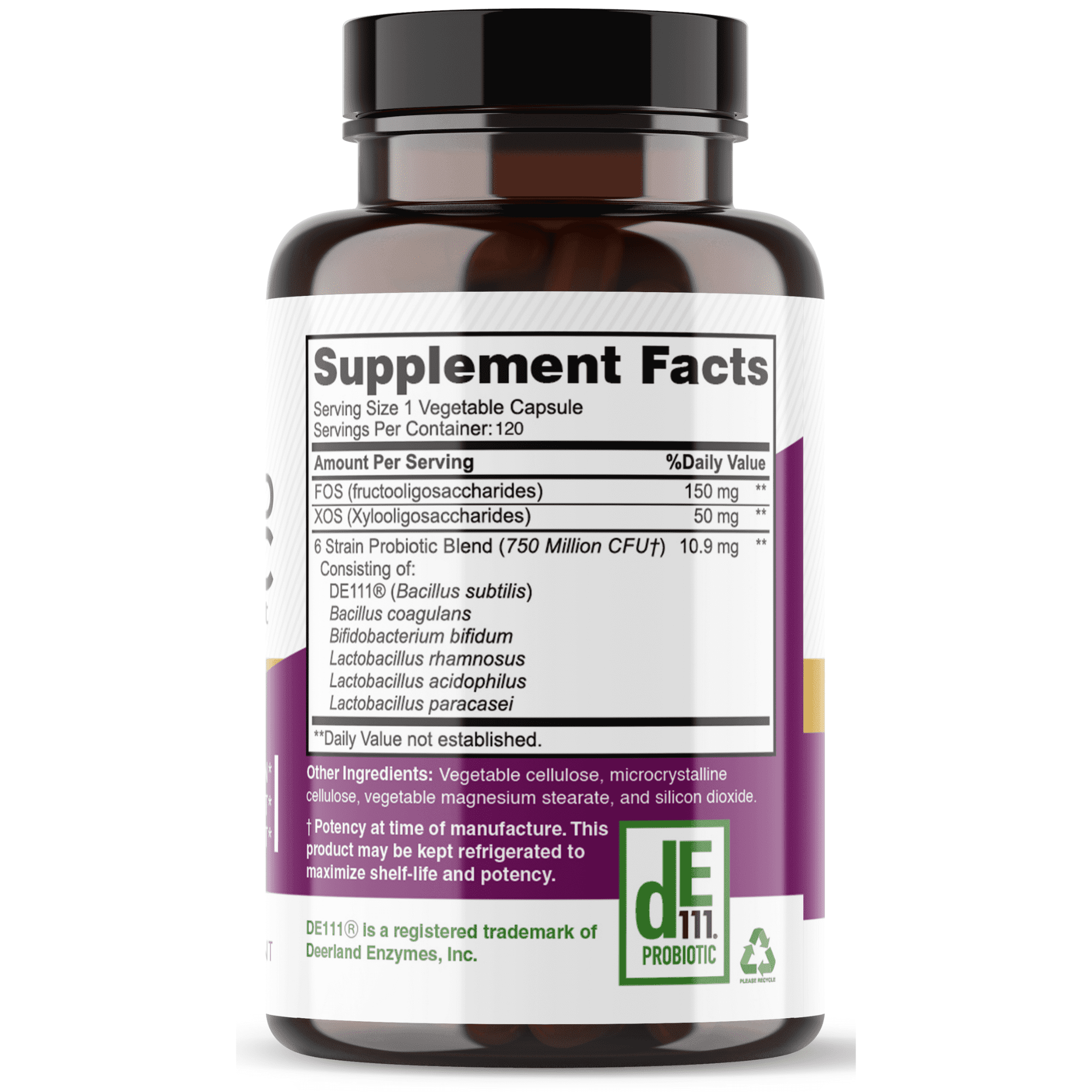 Healblend Blend Probiotic Supplement 750 Million CFU - 6 Strains Probiotics, Supports Immune, Digestive & Gut Health for Women & Men 3 - Pack