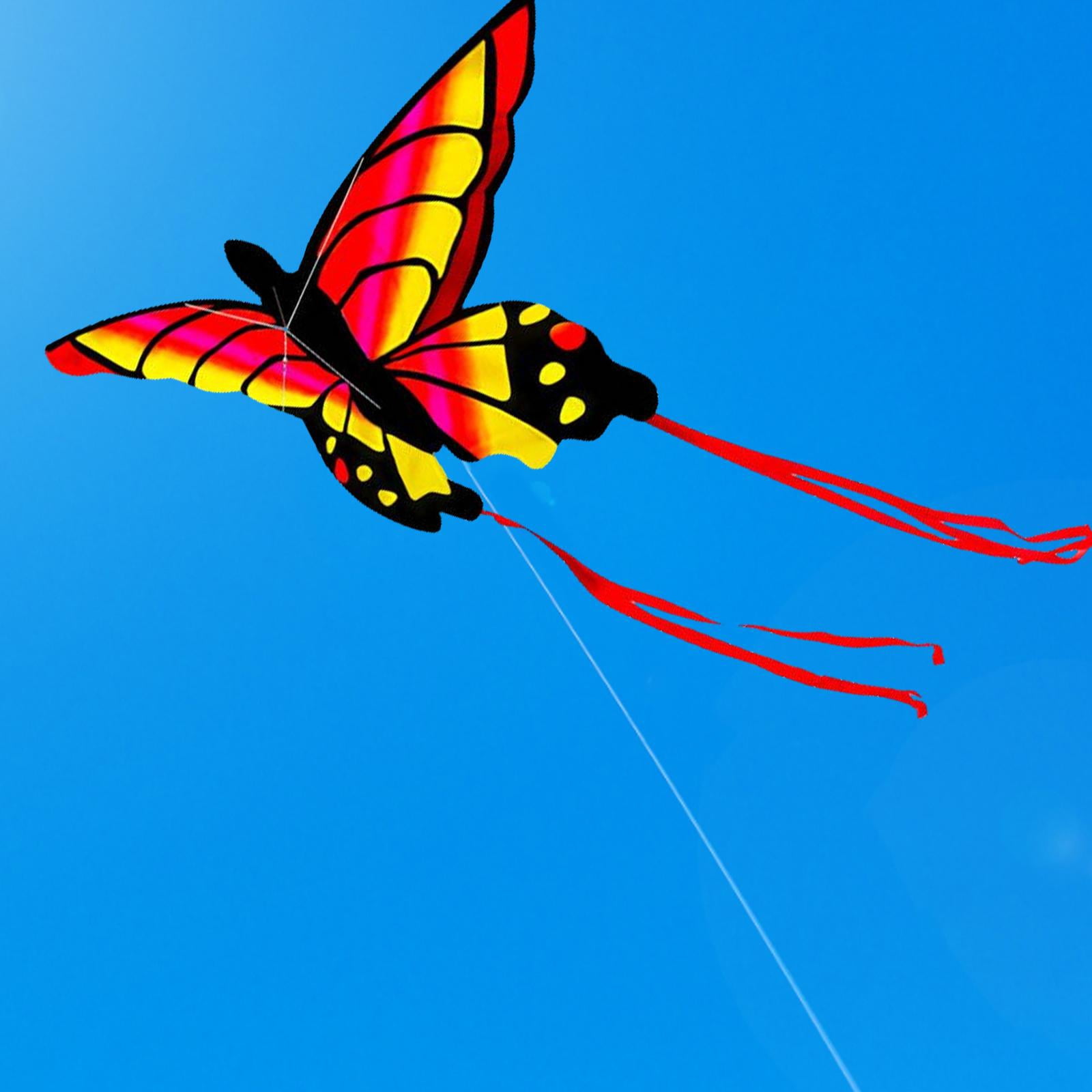 LeeQinersw Butterfly Kite Outdoor Sports Flying Toys Colorful Easy for Kids Gift styleC