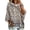 Khaki, variant on Oversized 3/4 Sleeve Hoodie for Women Retro Floral Graphic Pullover Hooded Sweatshirt Casual Y2K Fall Outfit