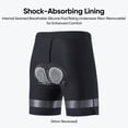 thumbnail image 6 of M Buder Men's 2-in-1 Mountain Bike Shorts Quick-Dry Cycling Riding Pants with Shock Absorbing Padding, Black Medium. Excellent for Outdoor Hiking, Riding, and Commuting in All Weather Conditions., 6 of 9