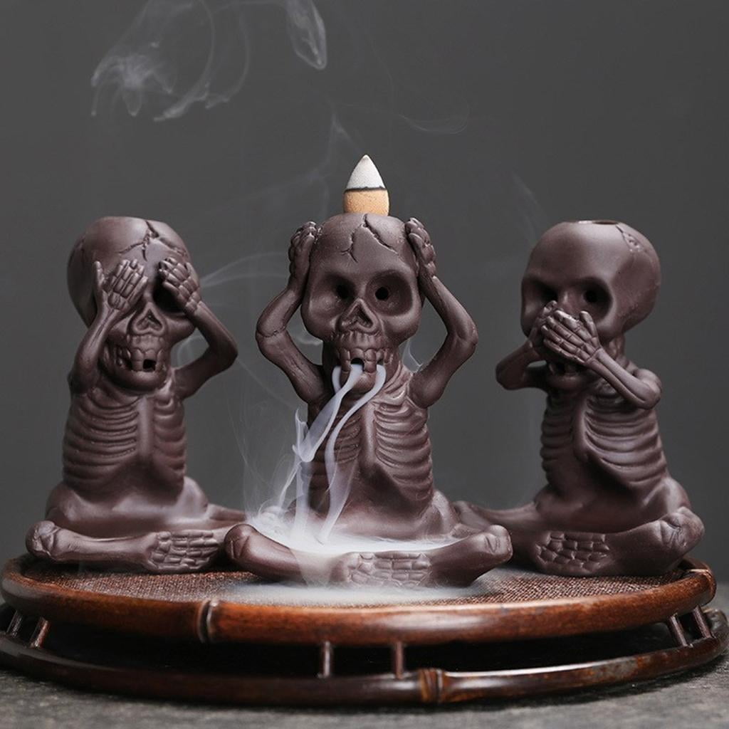 Shape Backflow Incenses Cones Holder, Ceramics Aromatherapys Furnaces Incenses Burners Holder for Home Craft