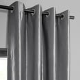 thumbnail image 5 of Platinum Grommet Blackout Faux Silk Taffeta Curtain (1 Panel), Platinum, 50W X 84L, 5 of 8