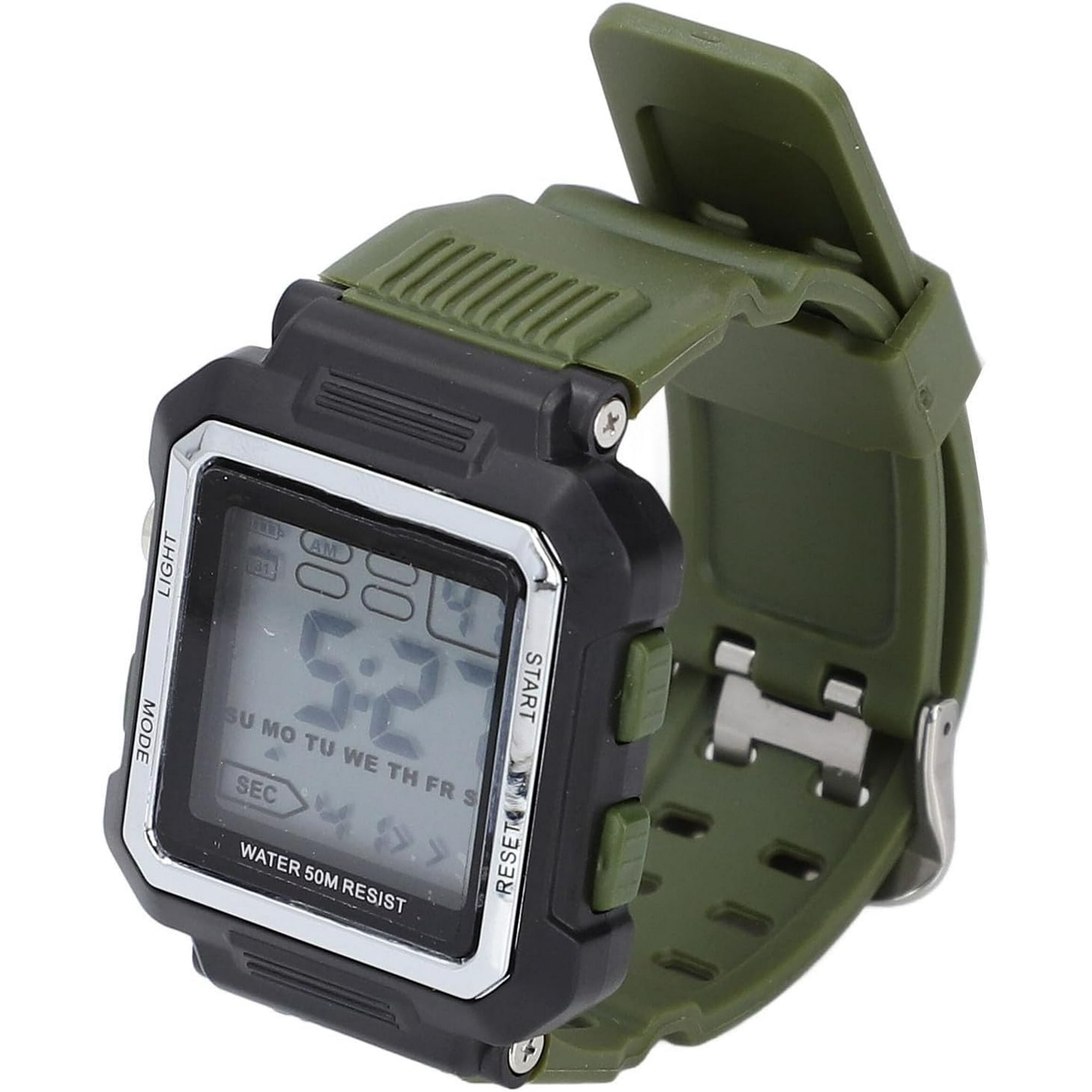 ZOUSSIQI Montre Numérique pour Hommes, 50M Étanche Rétroéclairage