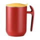 thumbnail image 1 of Taza de café de 550 ml con tapa y asa, de acero inoxidable, para té, café al vacío Rojo, 1 of 9