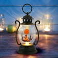 thumbnail image 3 of Taotanxi Halloween Small Lantern Lantern with Flickering LED Candle, Vintage Mini Small Lantern Lights with AAA Battery Decor Gifts Indoor Porch Garden Lantern Halloween Party Hanging Lanterns, 3 of 7